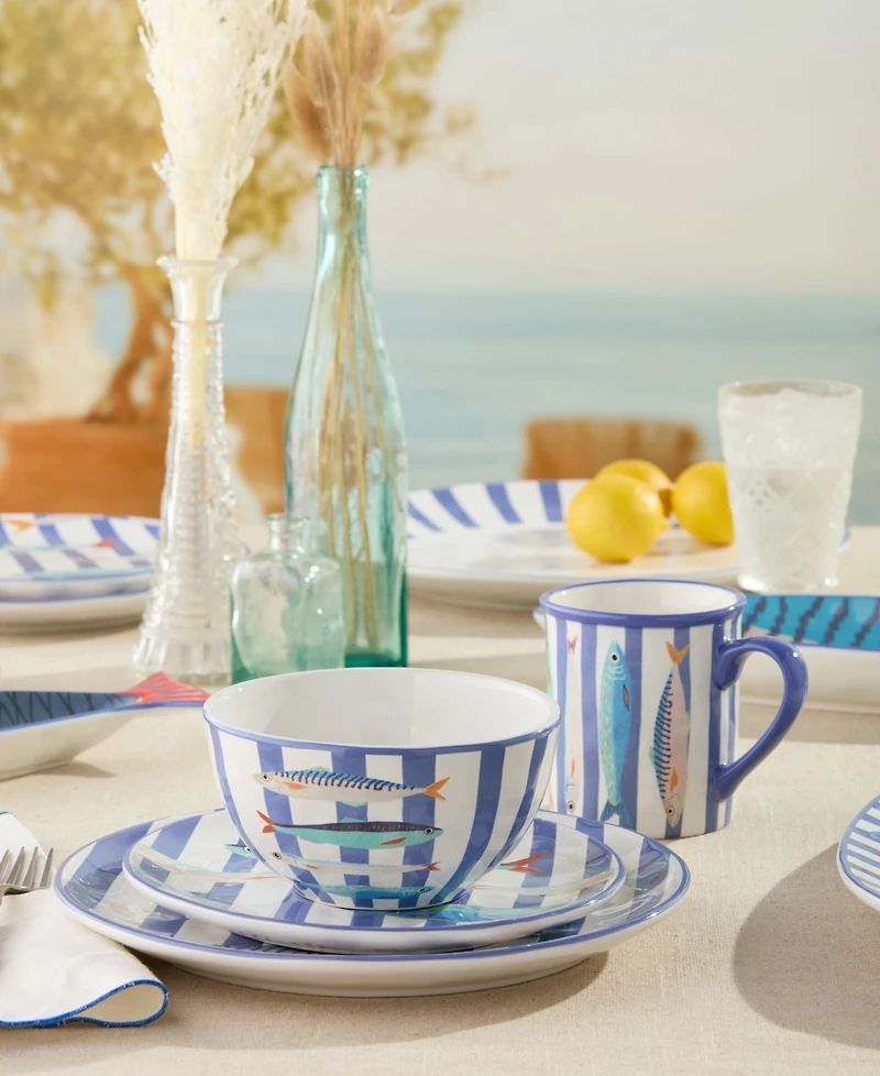 Certified International Something Fish 16-Pc. Dinnerware Set, Service for 4