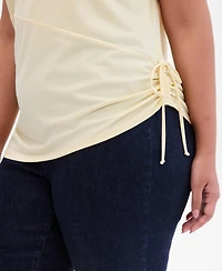 I.n.c. International Concepts Plus Tie-Side Cap-Sleeve Top, Macy's Exclusive