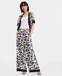 I.n.c. International Concepts Women's Printed Twill Pants, Macy's Exclusive