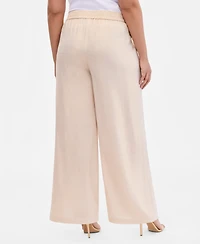 I.n.c. International Concepts Plus Metallic High-Rise Pants, Macy's Exclusive