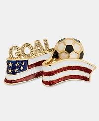 Anne Klein Crystal Soccer World Cup Pin