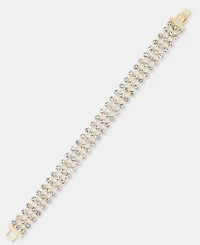 Anne Klein Crystal Mesh Chain Flex Bracelet