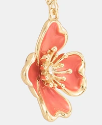 Anne Klein Textured Flower Drop Earrings