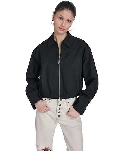 Levi's Women's Bubble Hem Collared Bomber Jacket