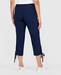 Style & Co Petite Cropped Tie-Hem Pants, Macy's Exclusive