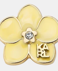 Karl Lagerfeld Paris Glass Stone Orchid Stud Earrings