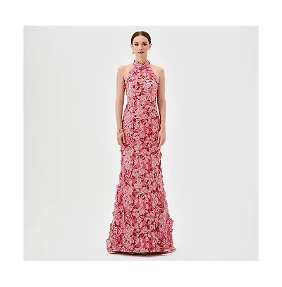 Bariano Women's Salome High Neck Gown