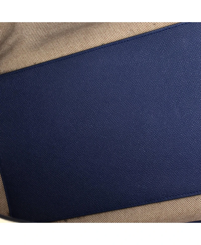 Pre-Owned HERMES 36 Maxibox Cabas Doblis Suede with Epsom