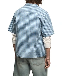 Lucky Brand Men's Untucked Camp Collar Shirt