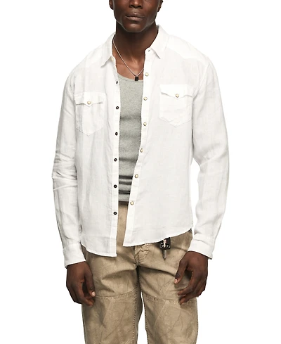 Lucky Brand Men's Spread Collar Western Shirt