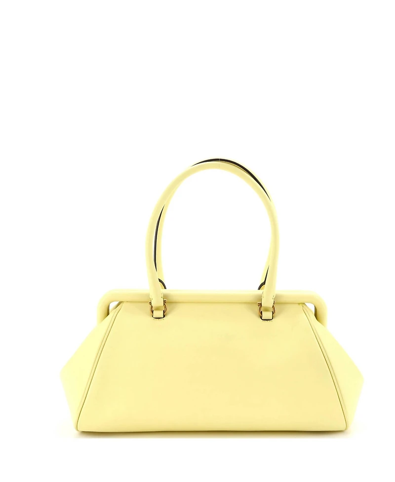 Pre-Owned Salvatore Ferragamo Frame Satchel Leather