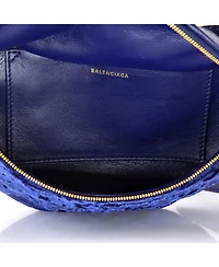 Pre-Owned Balenciaga Xs Souvenir Belt Bag Quilted Velvet