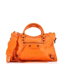 Pre-Owned Balenciaga Medium City Classic Studs Bag Leather