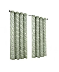 Rt Designers Collection 100 Polyester 190 Gsm Marina Revisible Blackout Grommet Curtain Panel 54 X22 X X22