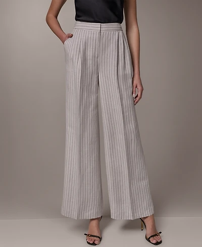 Donna Karan New York Women's High-Waist Wide Leg Pants