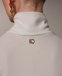 Donna Karan New York Women's Sleeveless Button Shoulder Top