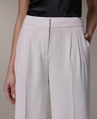 Donna Karan New York Women's High-Waist Wide Leg Pants