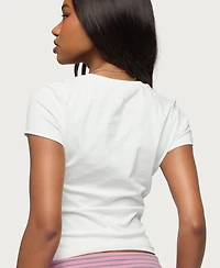 Edikted Women's Ibiza Rhinestone T Shirt