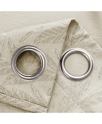 Rt Designers Collection 100% Polyester 270 Gsm Reba Luxury Jacquard Blackout Grommet Curtain Panel 54" x 90".