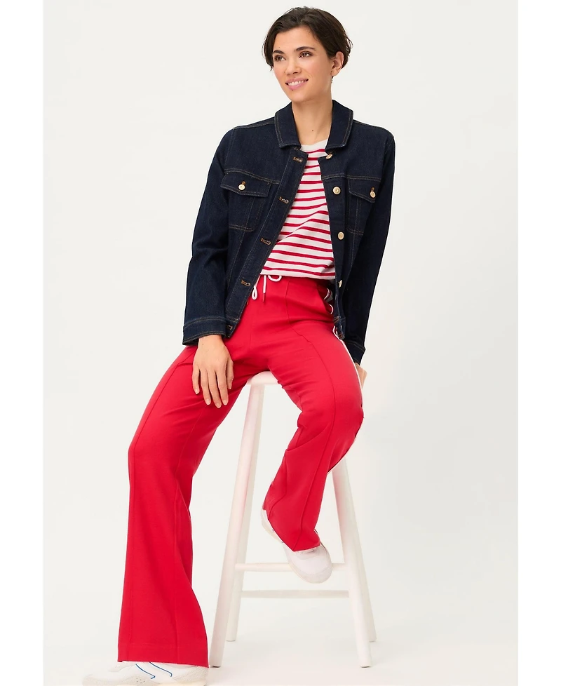 Olsen Women's Striped Fine Knit Sweater