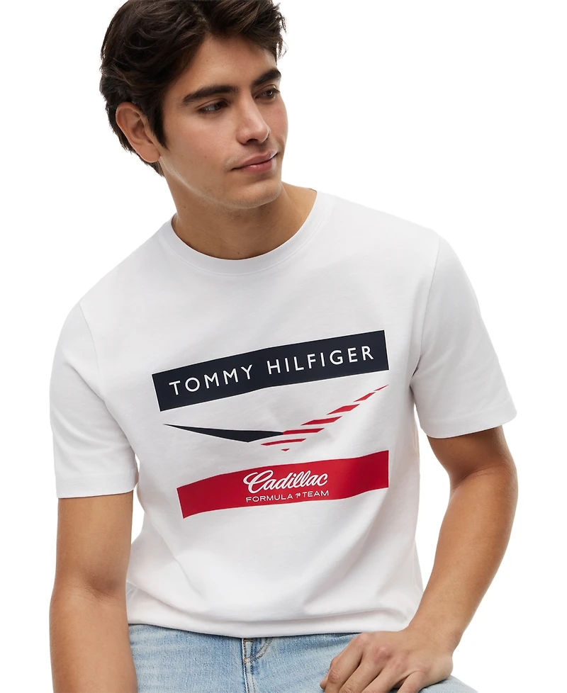 Tommy Hilfiger Men's Chevron Logo Short-Sleeve T-Shirt