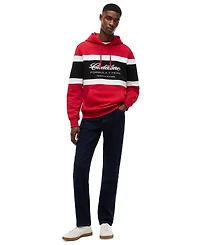 Tommy Hilfiger Men's Color-Block Stripe Logo Hoodie