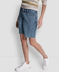 Dkny Jeans Women's Mid-Rise Relaxed Shorts