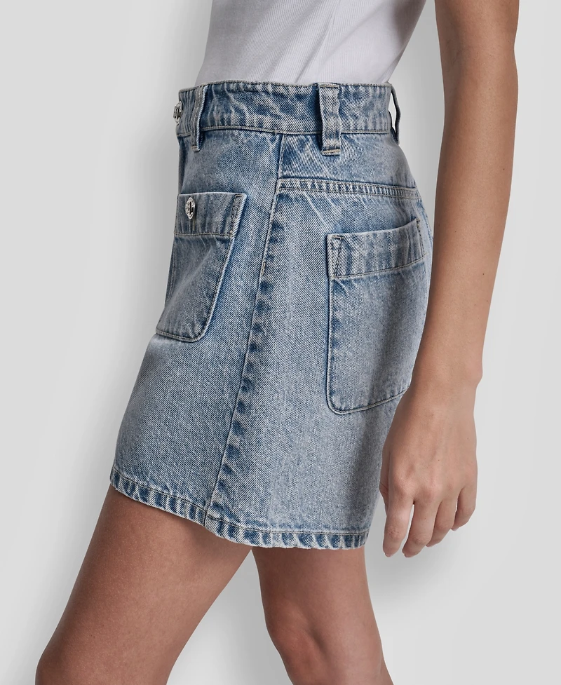 Dkny Jeans Women's High-Rise A-Line Shorts