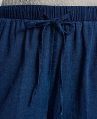 Dkny Jeans Women's Relaxed Encased Elastic Waistband Pants