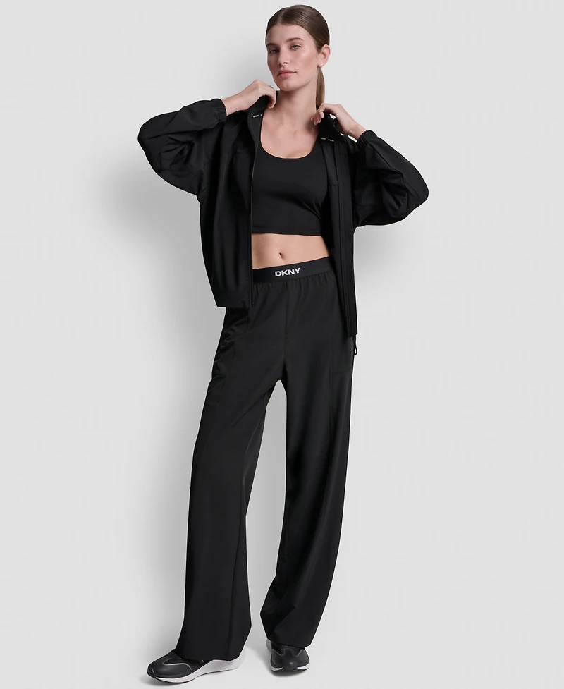 Dkny Sport Women's High-Rise Modified Wide-Leg Pants