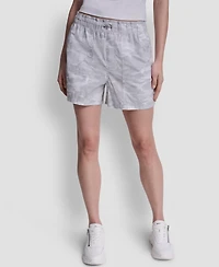 Dkny Sport Women's Mid-Rise Bungee Waist Shorts