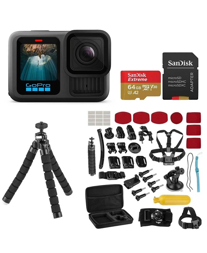 GoPro HERO13 Camera + Sd Card & Accessories Kit