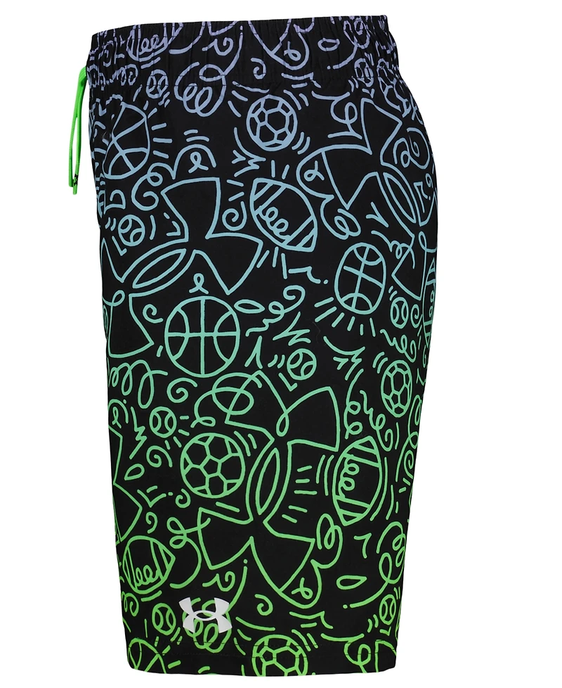 Under Armour Boy's 8-20 Doodle Print Swim Trunks