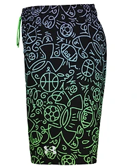 Under Armour Boy's 8-20 Doodle Print Swim Trunks
