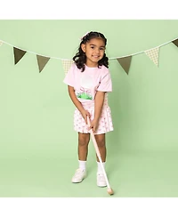 Sweet Wink Toddler Girls Golf Tee Bow Patch Short Sleeve T-Shirt