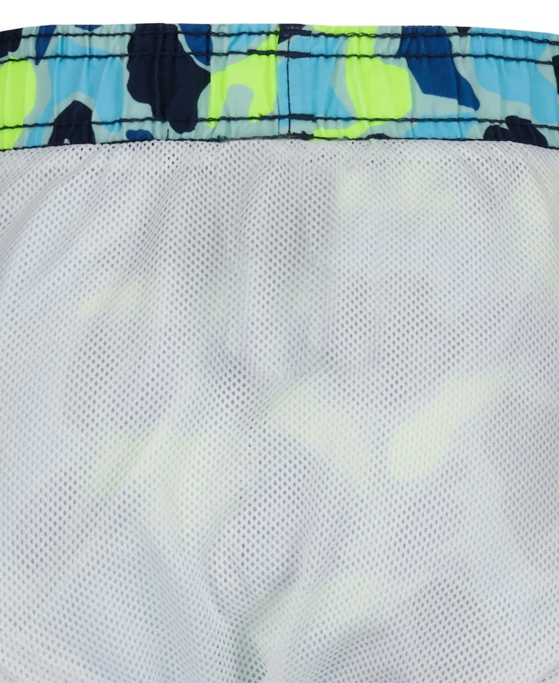 Under Armour Boys' 4-7 Camo Print Swim T-Shirt and Shorts, 2-Piece Set