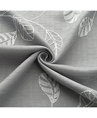 Rt Designers Collection 100% Polyester 140 Gsm Reed Embroidered Grommet Curtain Panel
