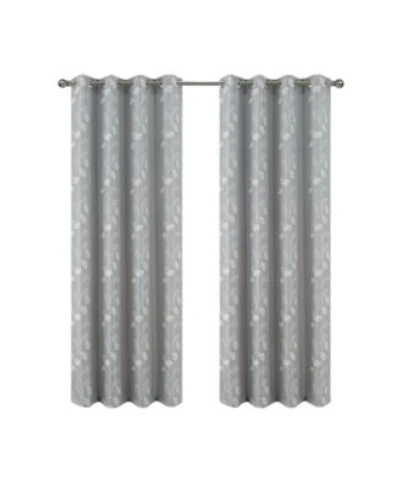 Rt Designers Collection 100 Polyester 140 Gsm Reed Embroidered Grommet Curtain Panel