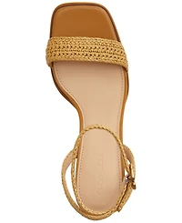 Coach Women's Tea Rose Square Toe Platform Sandals