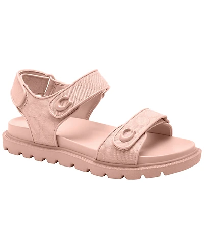 Coach Women's Brynn Round Toe Flat Sandals