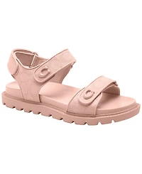 Coach Women's Brynn Round Toe Flat Sandals