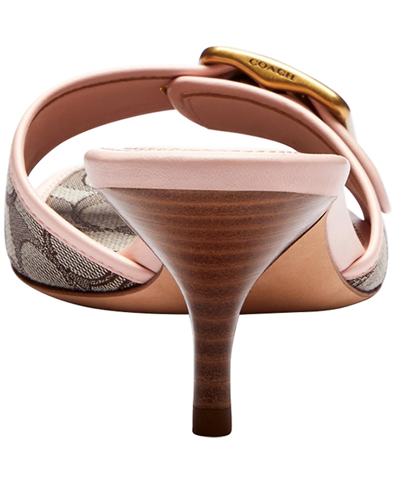 Coach Women's Margot Signature Jacquard Slip-On Sandals