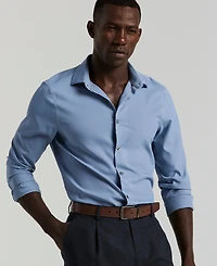 Perry Ellis Men's Slim-Fit Stretch Solid Button-Down Twill Shirt