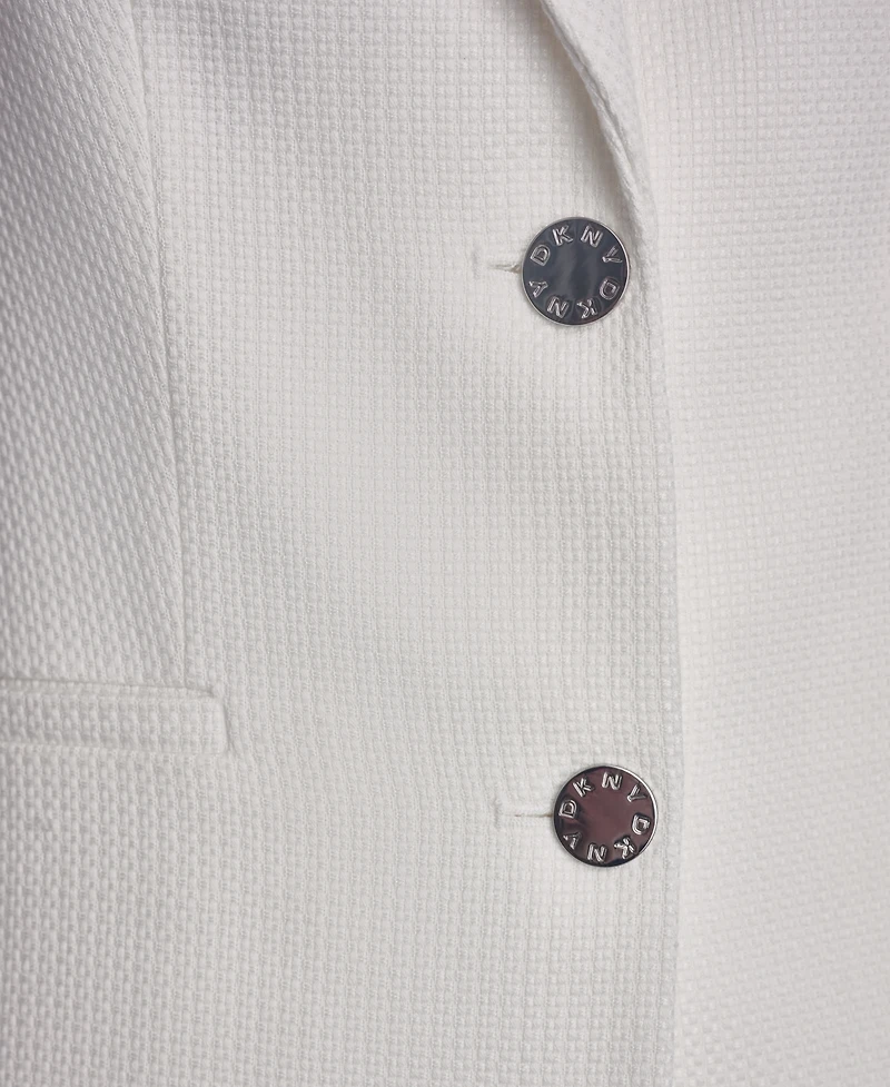 Dkny Women's Sleeveless Basketweave Button-Front Vest