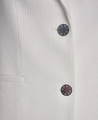 Dkny Women's Sleeveless Basketweave Button-Front Vest