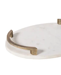 Ren Wil Bianca 18" Marble Tray