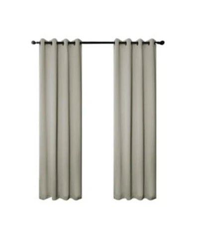 Rt Designers Collection 100 Polyester 250 Gsm Riley 100 Blackout Grommet Panel 54 X22 X 45 X22 Grey