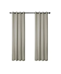 Rt Designers Collection 100 Polyester 250 Gsm Riley 100 Blackout Grommet Panel 54 X22 X 45 X22 Grey