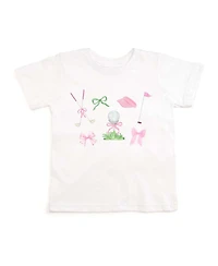 Sweet Wink Toddler Girls Golf Icon Short Sleeve T-Shirt