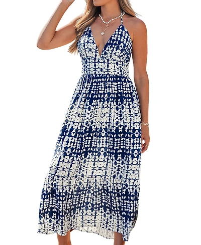 Cupshe Women's Breathe Tie-Dye Maxi Beach Dress